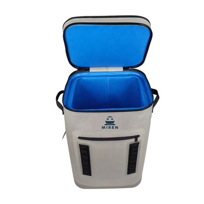 กระเป๋าเก็บความเย็นปิคนิค 28L แบบกำหนดเอง, กระเป๋าเป้สะพายหลัง Soft Cooler กันน้ำ