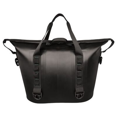 คูลเลอร์ด้านนุ่มสีดำแบบใช้ซ้ำได้, ถุงเก็บความเย็นป้องกันการรั่วสำหรับการตั้งแคมป์บนชายหาด