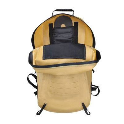 เป้เดินป่าสีเหลือง 25l กระเป๋าเป้เดินป่ากันน้ำวัสดุ TPU 840D